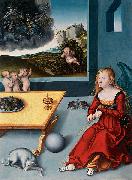 Lucas Cranach Die Melancholie painting